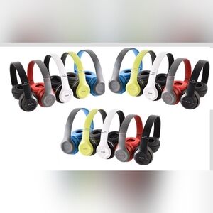 15 Stereo  Headset Bluetooth 5.0 + EDR BLACK WHITE RED BLUE GREEN free Gift Wrap